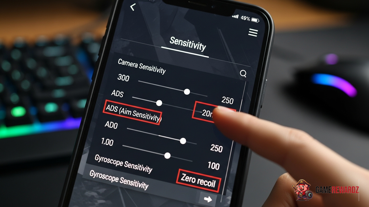 BGMI Best Sensitivity Settings for Zero Recoil
